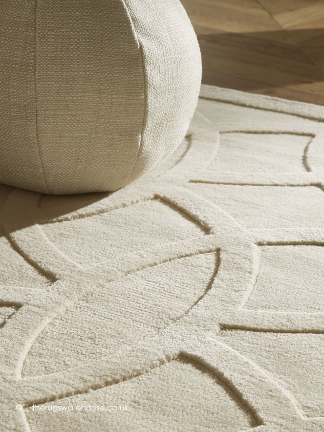 Priory Circles Ivory Rug - 5