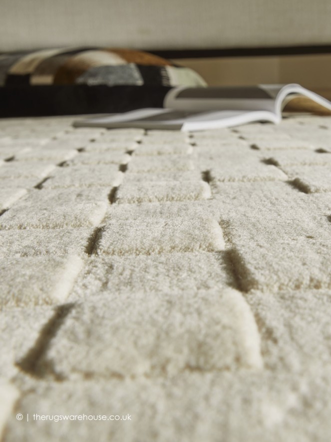 Priory Squares Ivory Rug - 5