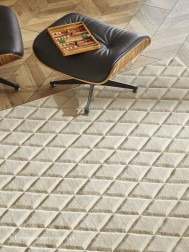 Priory Diamonds Ivory Rug - Thumbnail - 3