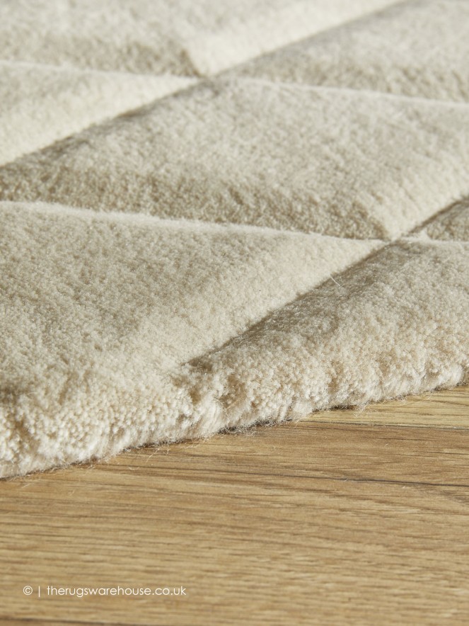 Priory Diamonds Ivory Rug - 5