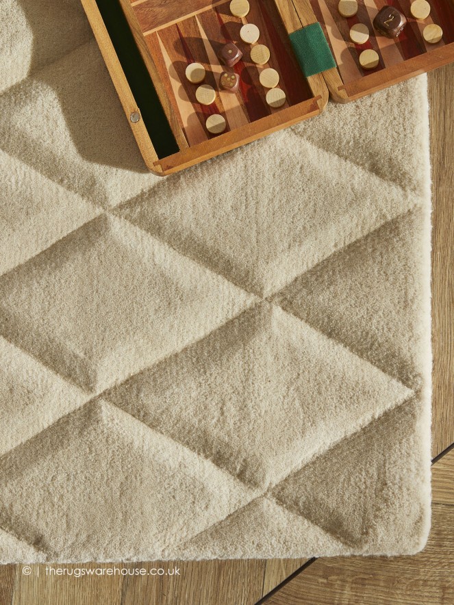 Priory Diamonds Ivory Rug - 8