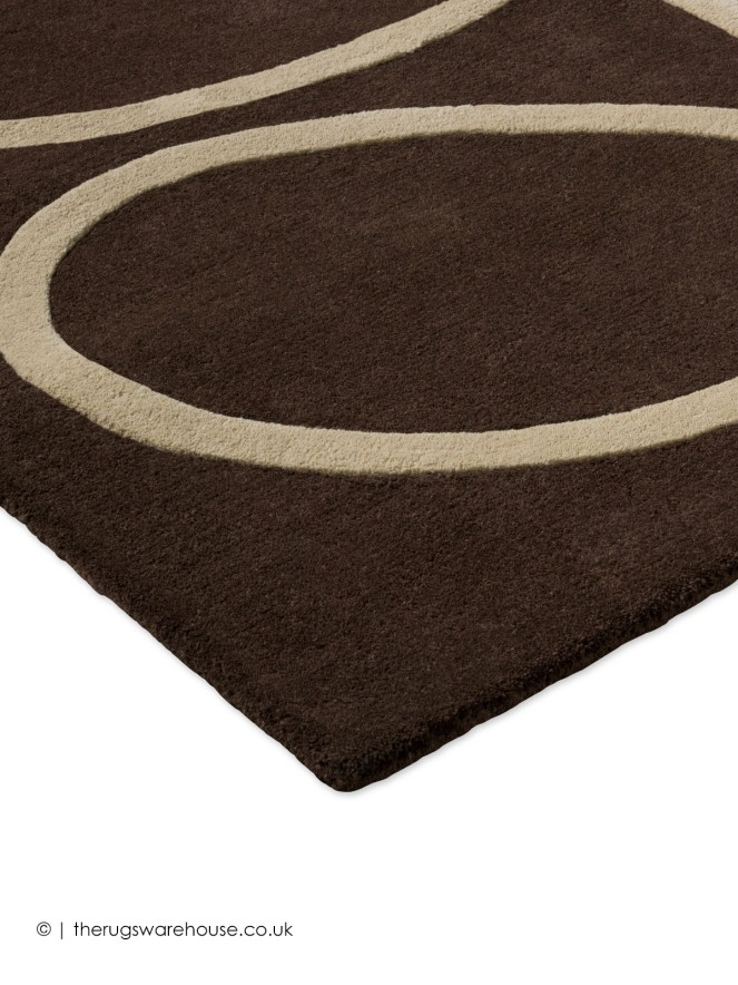 Giant Linear Stem Walnut Rug - 4