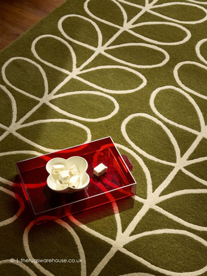 Linear Stem Green Rug - 3