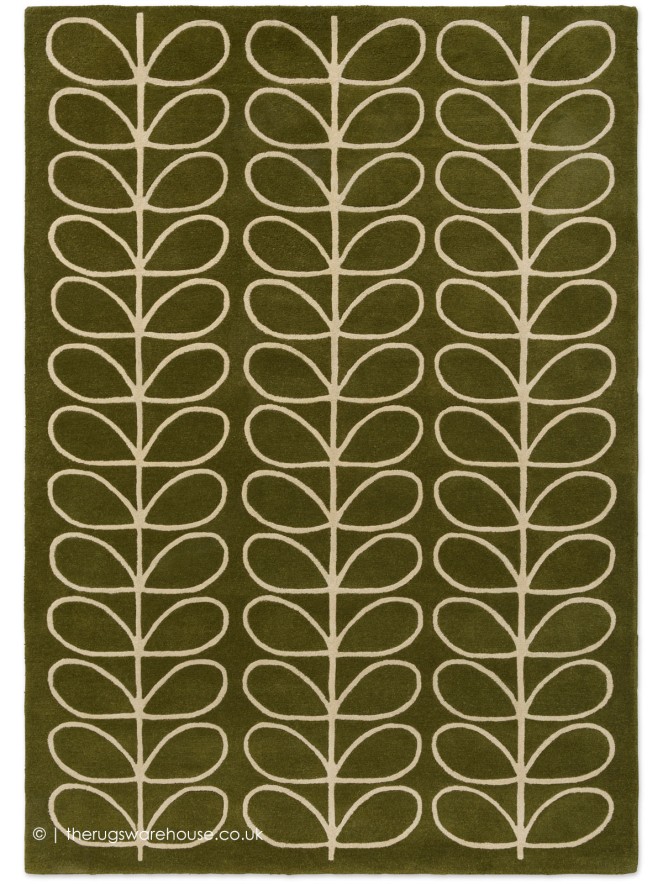 Linear Stem Green Rug - 8