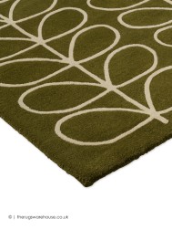 Linear Stem Green Rug - Thumbnail - 5