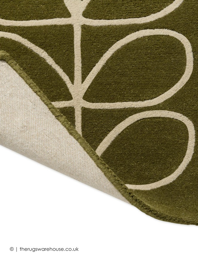 Linear Stem Green Rug - 6