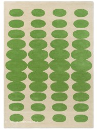 Optical Oval Green Rug - Thumbnail - 7