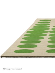 Optical Oval Green Rug - Thumbnail - 6