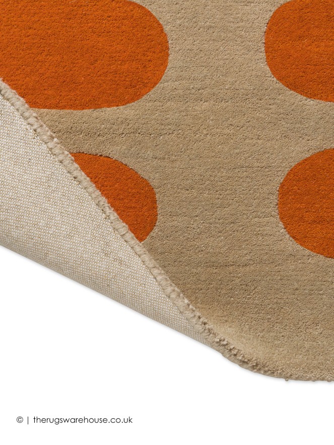 Optical Oval Orange Rug - 5