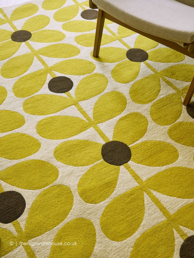 Sixties Stem Yellow Rug - 3