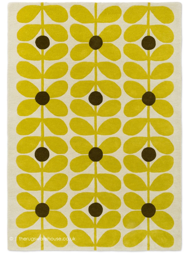 Sixties Stem Yellow Rug - 7