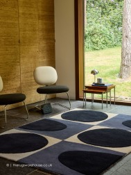 Spot Square Blue Rug - Thumbnail - 2