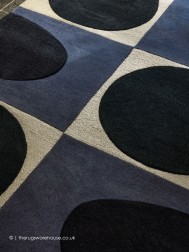 Spot Square Blue Rug - Thumbnail - 3