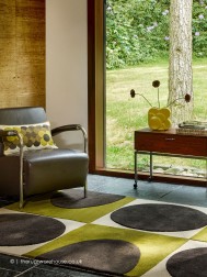 Spot Square Green Rug - Thumbnail - 2
