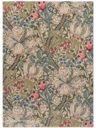 Golden Lilly Green Rug - Thumbnail - 9