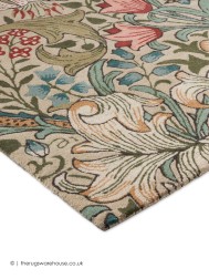 Golden Lilly Green Rug - Thumbnail - 6