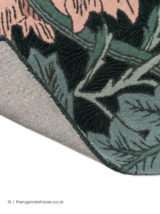 Honeysuckle Tulip Teal Rug - 8