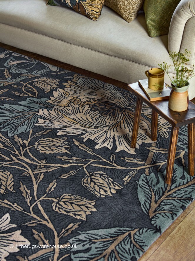 Honeysuckle Tulip Woad Rug - 4