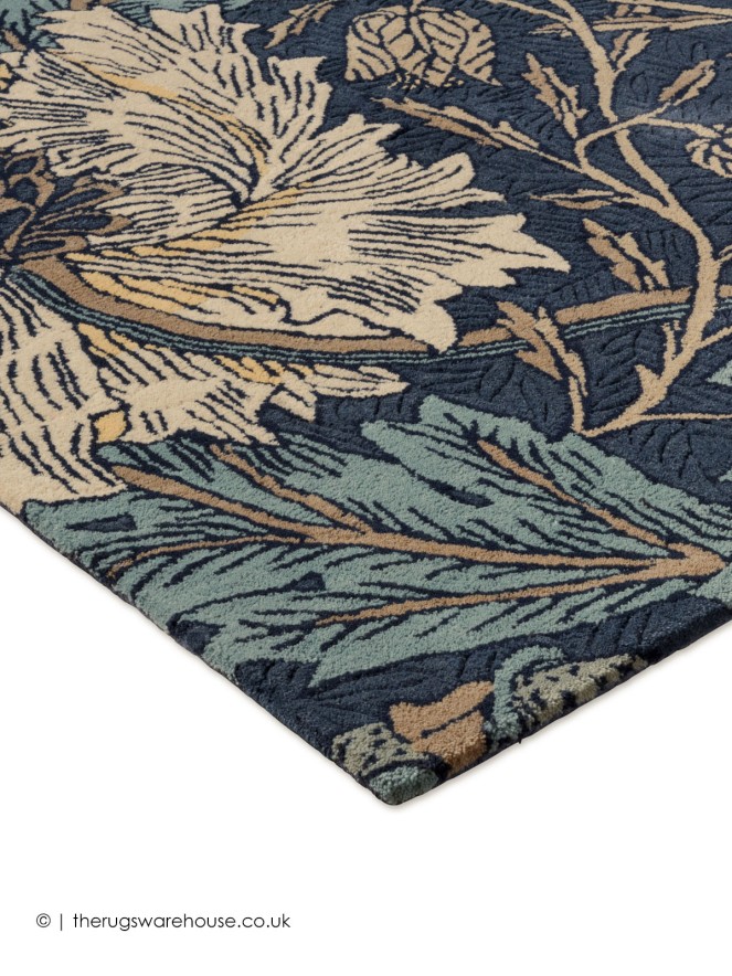 Honeysuckle Tulip Woad Rug - 7