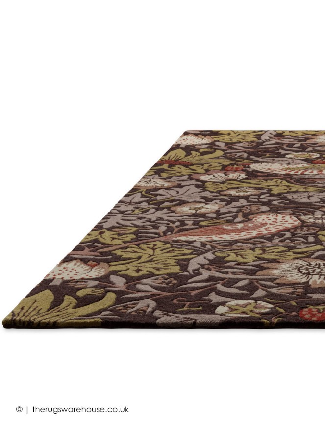 Strawberry Thief Grape Rug - 8