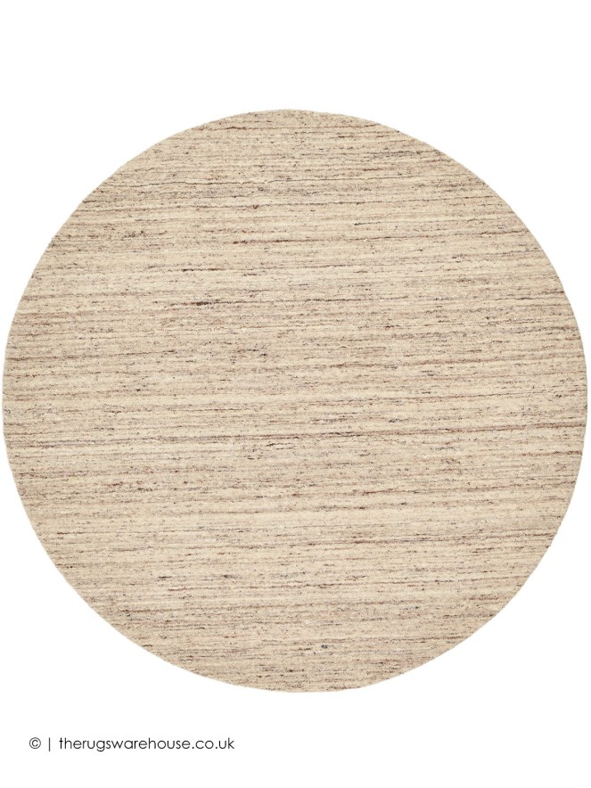 Pureni Natural Beige Circle Rug - 2