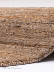 Pureni Ochre Circle Rug - Thumbnail - 5
