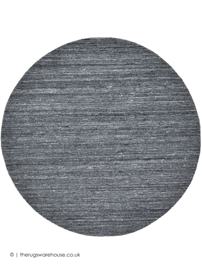 Pureni Charcoal Circle Rug - 2