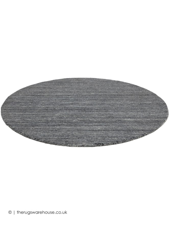 Pureni Charcoal Circle Rug - 7