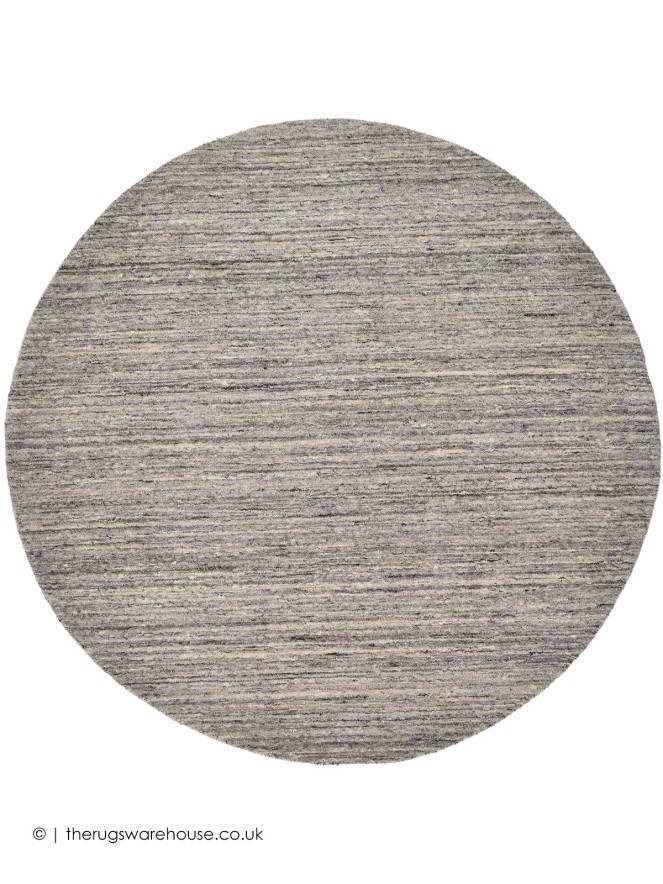 Pureni Grey Circle Rug - 2
