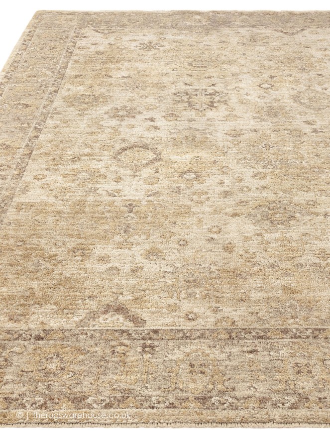 Heriz Ornate Beige Rug - 8