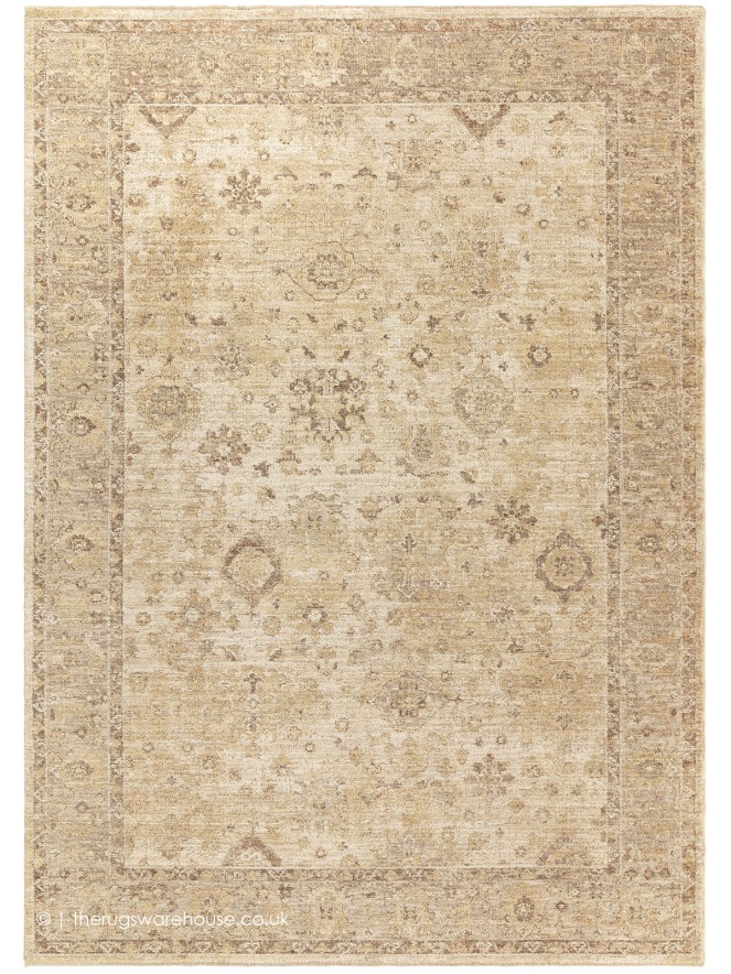 Heriz Ornate Beige Rug - 9
