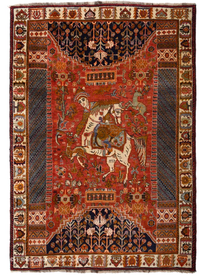 Hunting Scene Rug - 2
