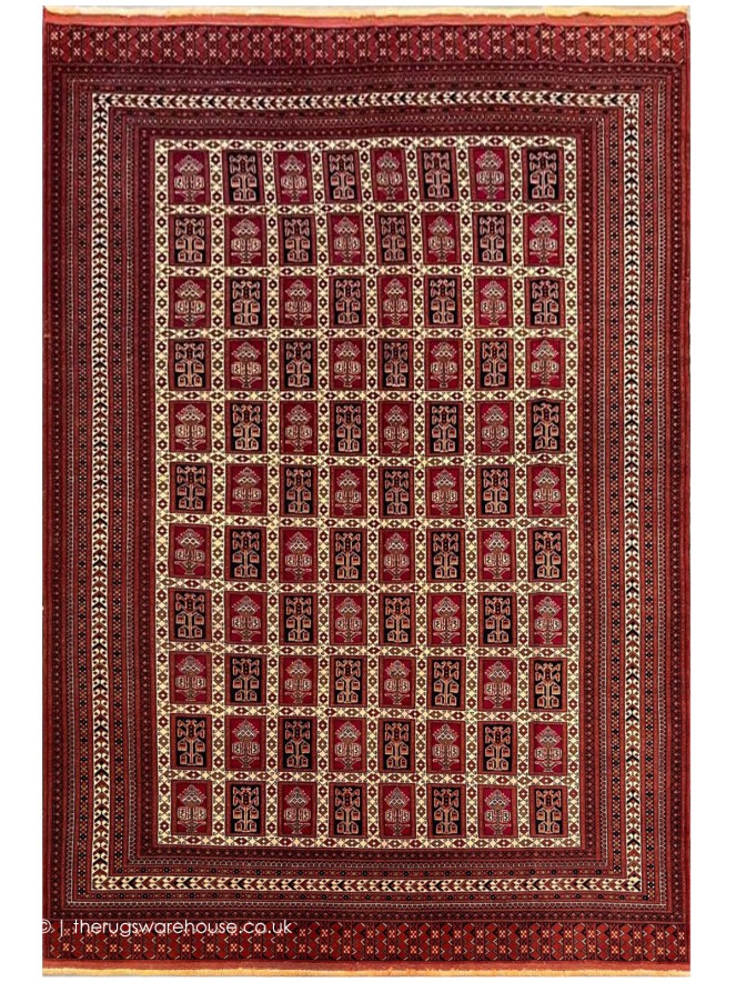 Fine Afghan 18361 Rug - 2