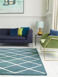 Albany Geo Teal Rug - Thumbnail - 2