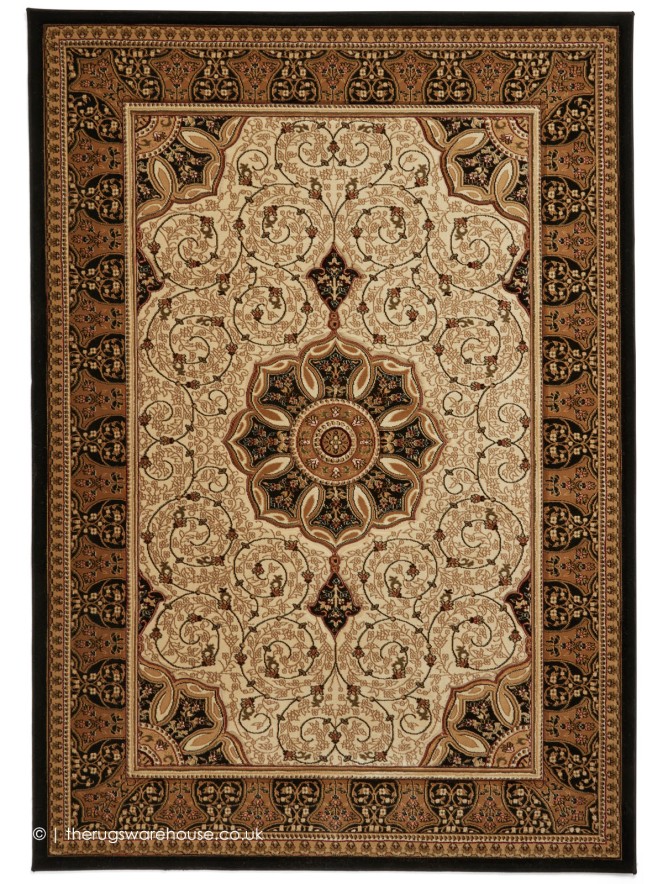 Nerima Cream Black Rug - 9