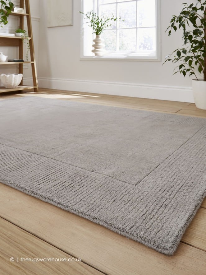 Windsor Border Grey Rug - 3
