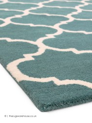 Albany Ogee Duck Egg Rug - Thumbnail - 3