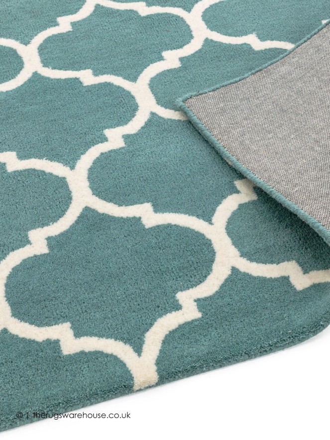 Albany Ogee Duck Egg Rug - 5