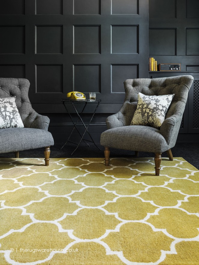 Albany Ogee Ochre Rug - 2