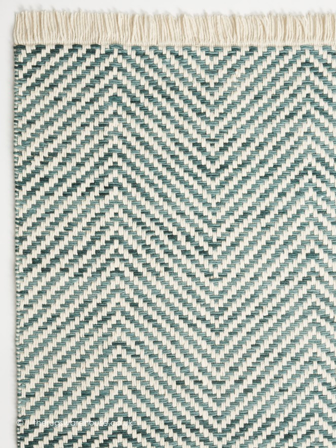 Twill Teal Rug - 3