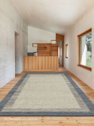 Allo Tre Platinum Blue Rug - Thumbnail - 2