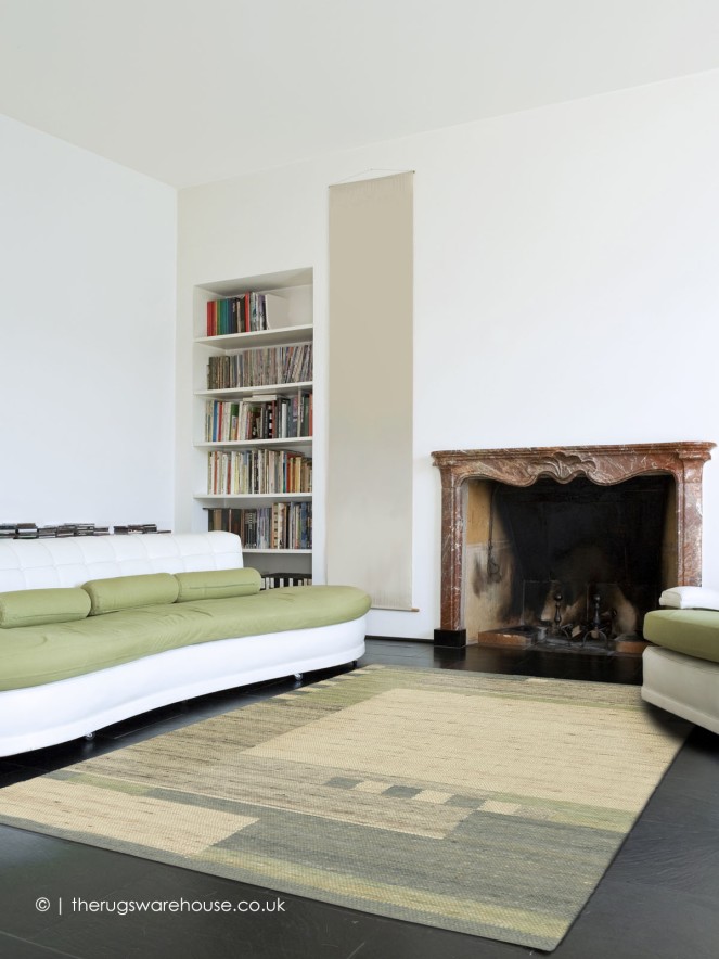 Nordiale Ivory Teal Rug - 2