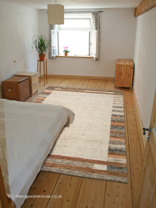 Countrywalk Ivory Rust Rug - 2