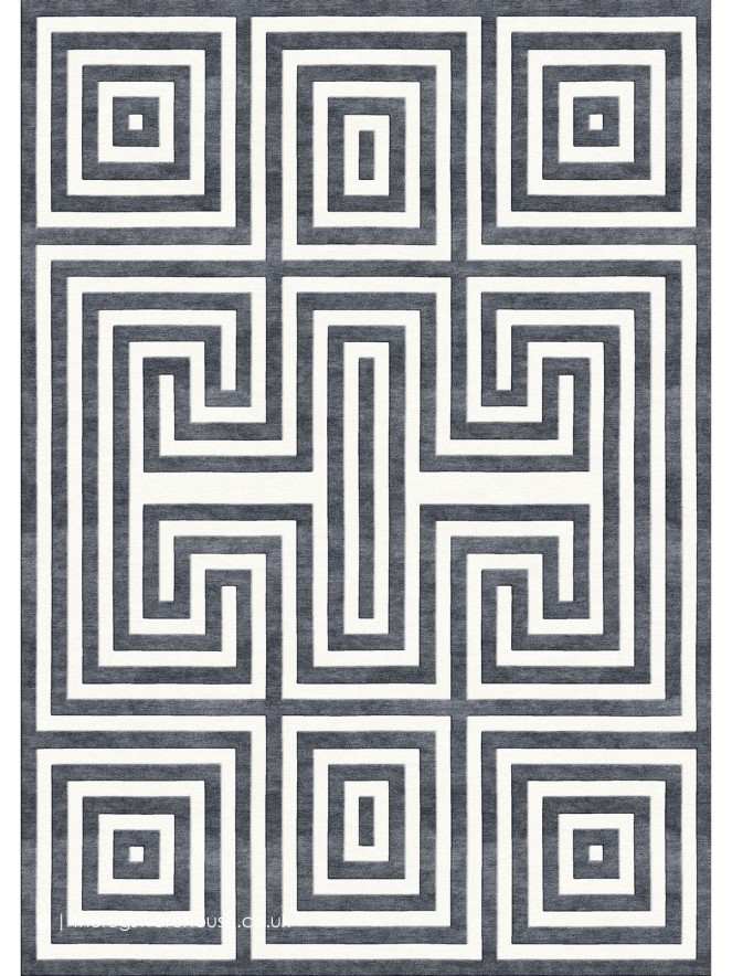 Greko Dark Grey Rug - 2