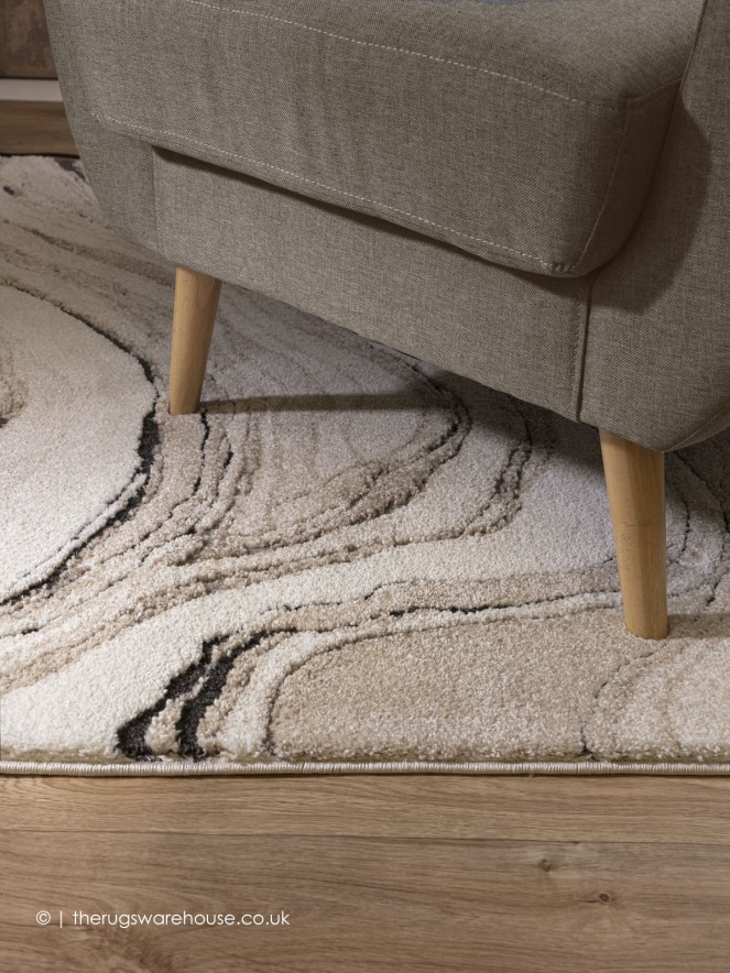 Mirage Quartz Beige Rug - 4