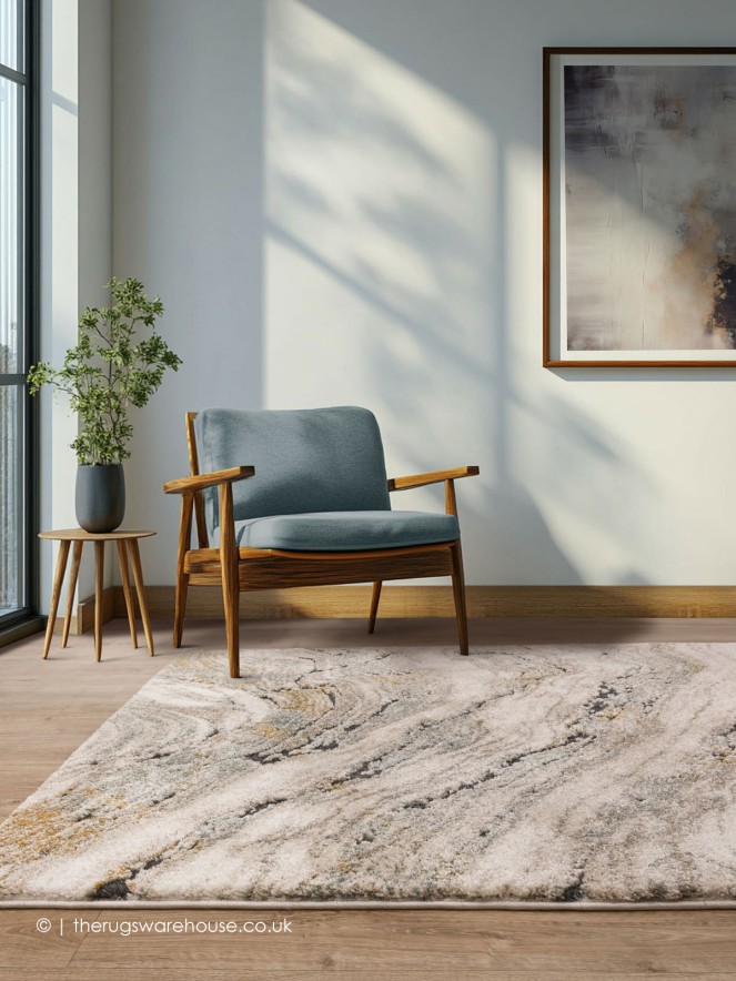 Mirage Wave Blue Rug - 2