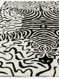 Wilder Zebra Mono Rug - Thumbnail - 8