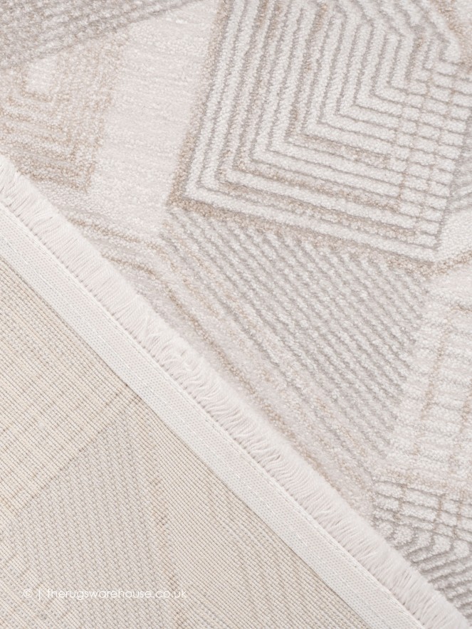 Empalot Beige Silver Rug - 4