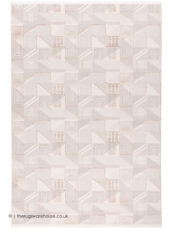 Empalot Beige Silver Rug - 6