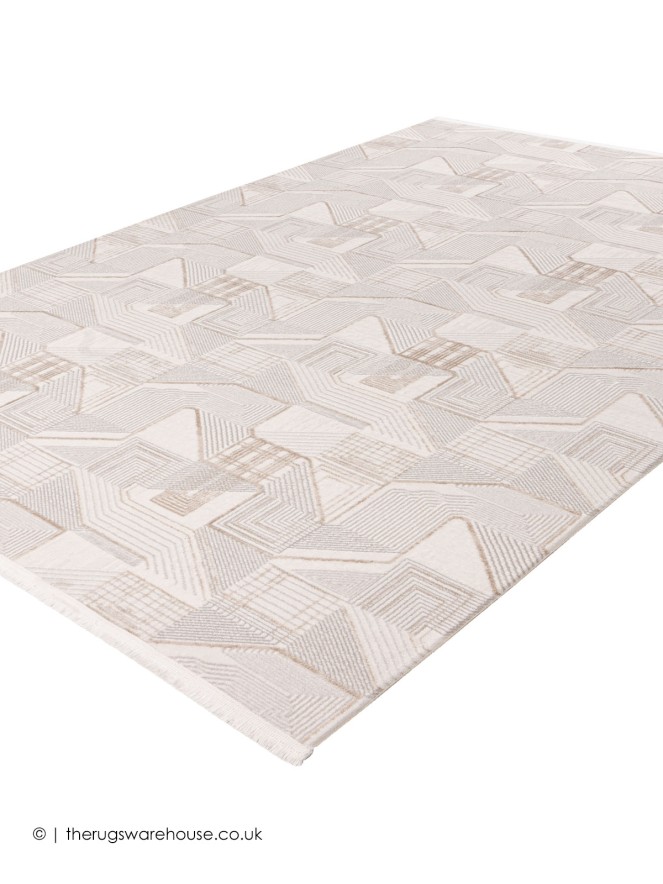 Empalot Beige Silver Rug - 5